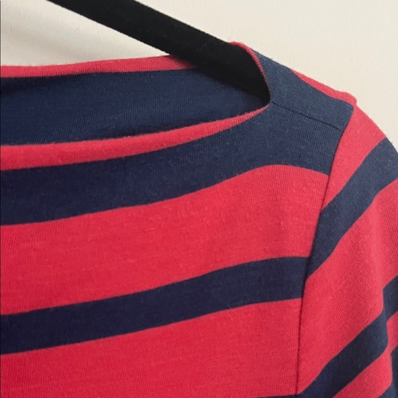 XL | Cynthia Rowley Striped Pink and Navy Top - Picture 6 of 6